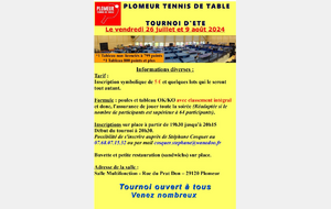 Tournoi d'été Plomeur TT