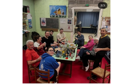 Moment de convivialité après la rencontre