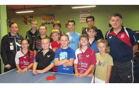 Tennis de table : 12 jeunes en stage