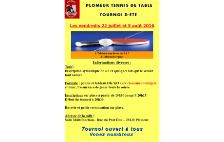 Tournoi d'été